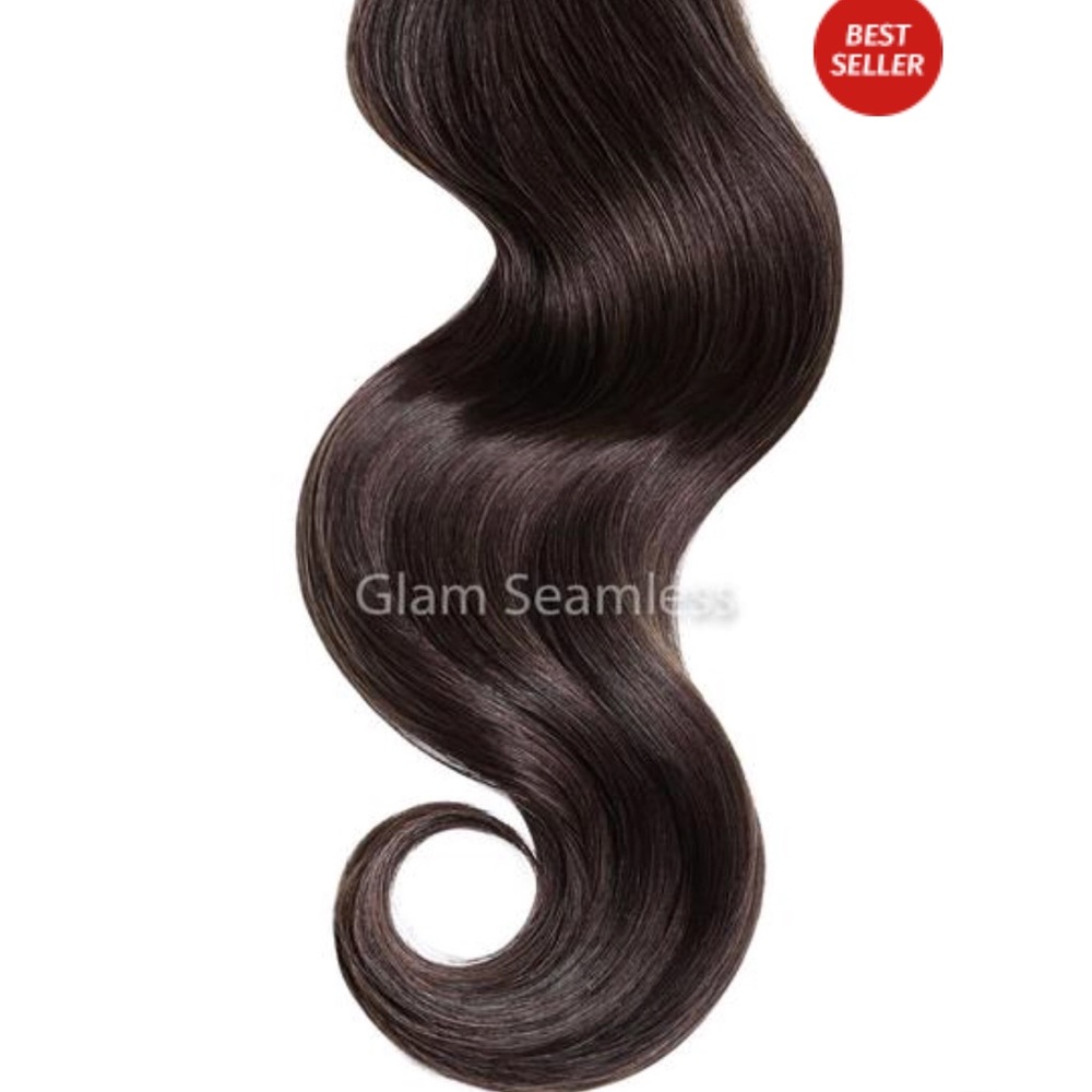 Dark Brown Extra Virgin Hair Extensions Tape In